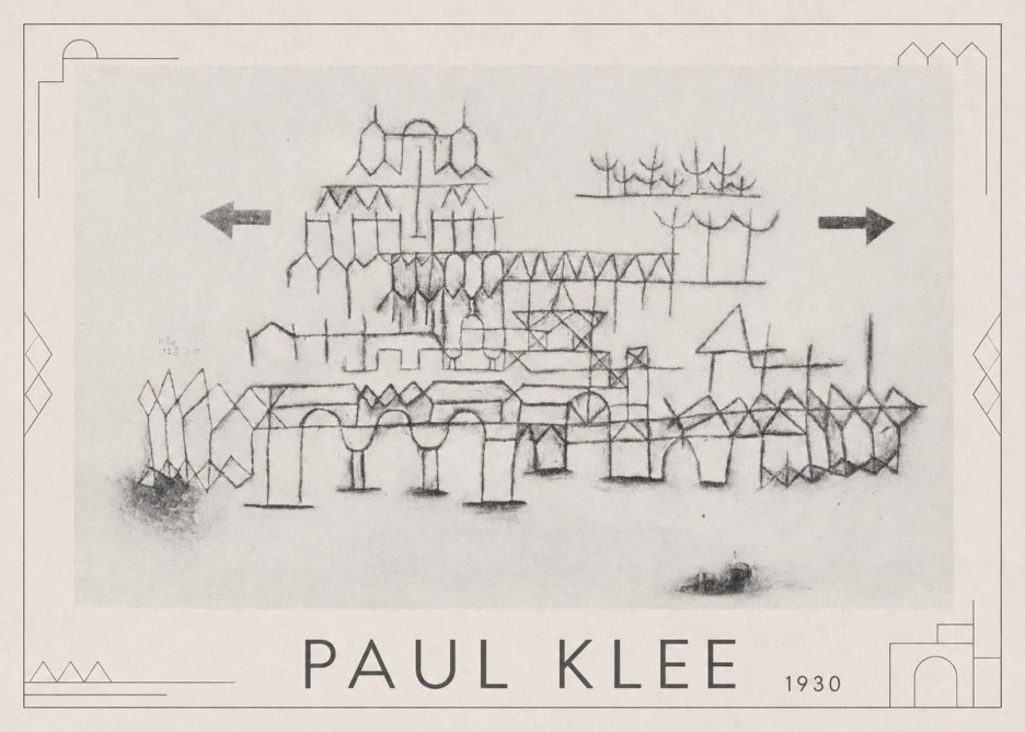 Paul Klee Architektur No1 - Poszter