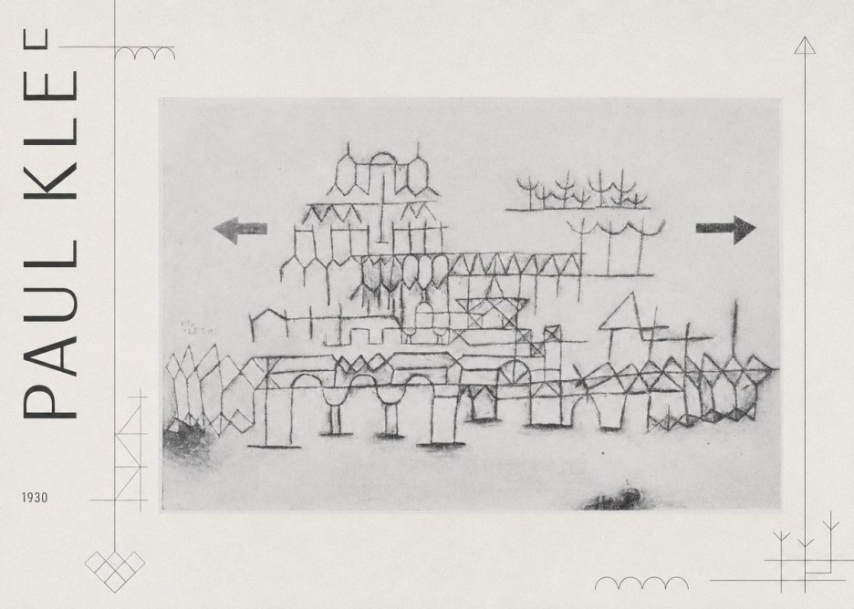 Paul Klee Architektur No3 - Poszter