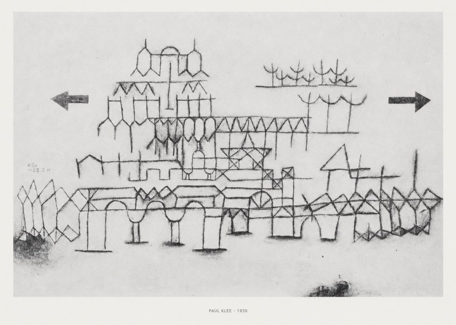 Paul Klee Architektur No5 - Poszter