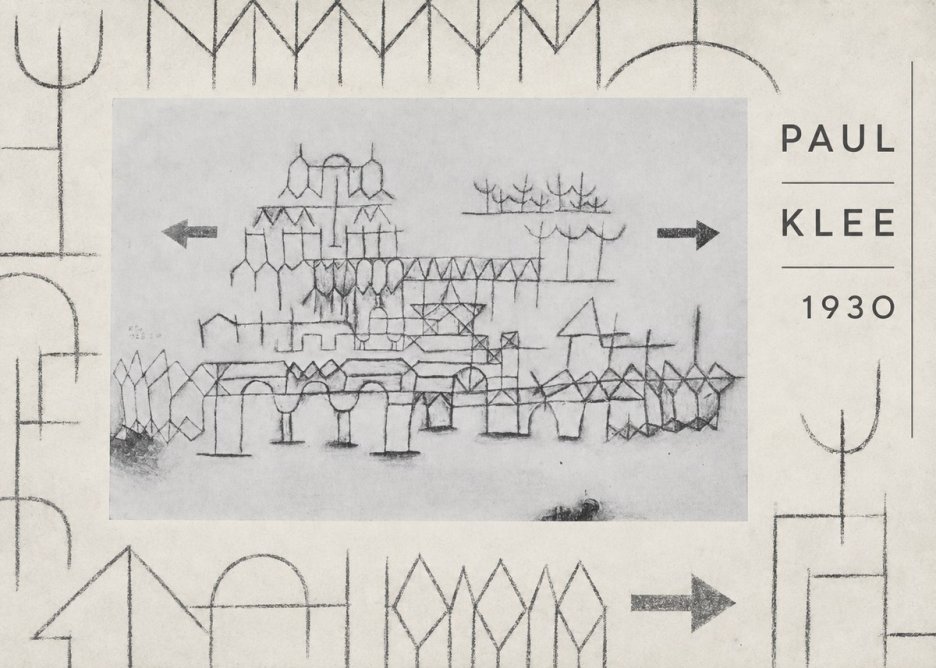 Paul Klee Architektur No6 - Poszter