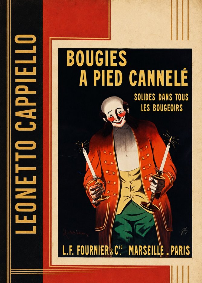 Leonetto Cappiello Bougies a Pied Cannelé No2 - Poszter