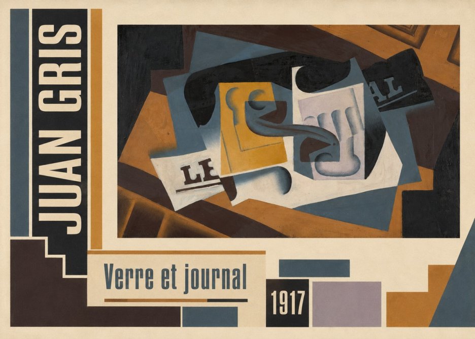 Juan Gris Verre Et Journal No2 - Poszter