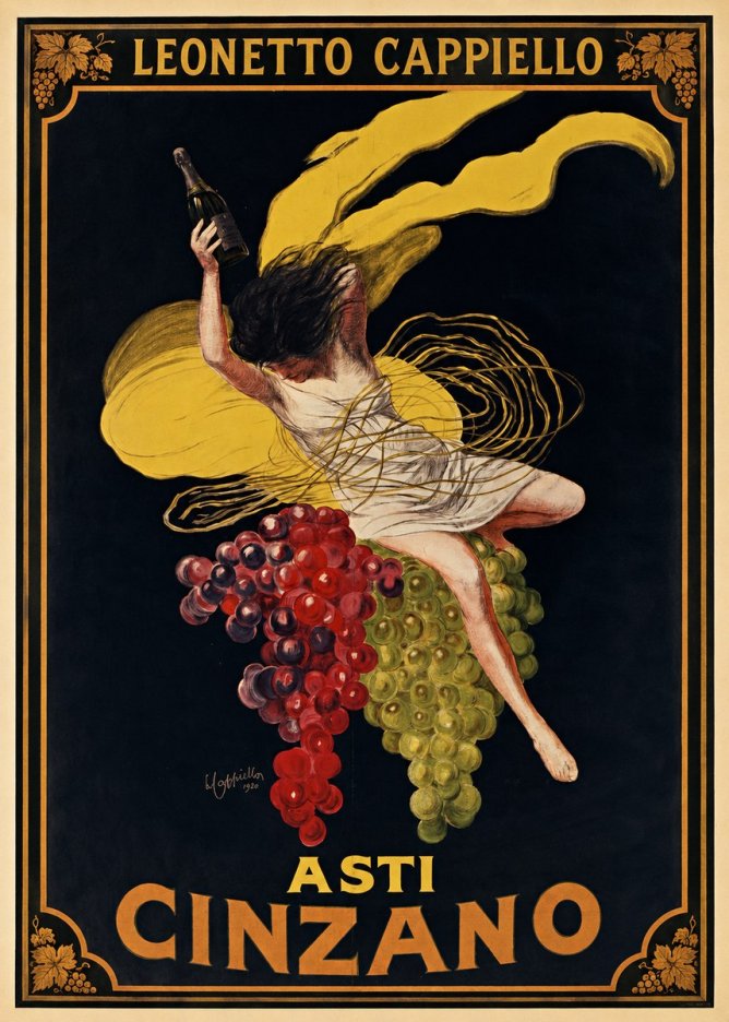 Leonetto Cappiello Asti Cinzano I No1 - Poszter