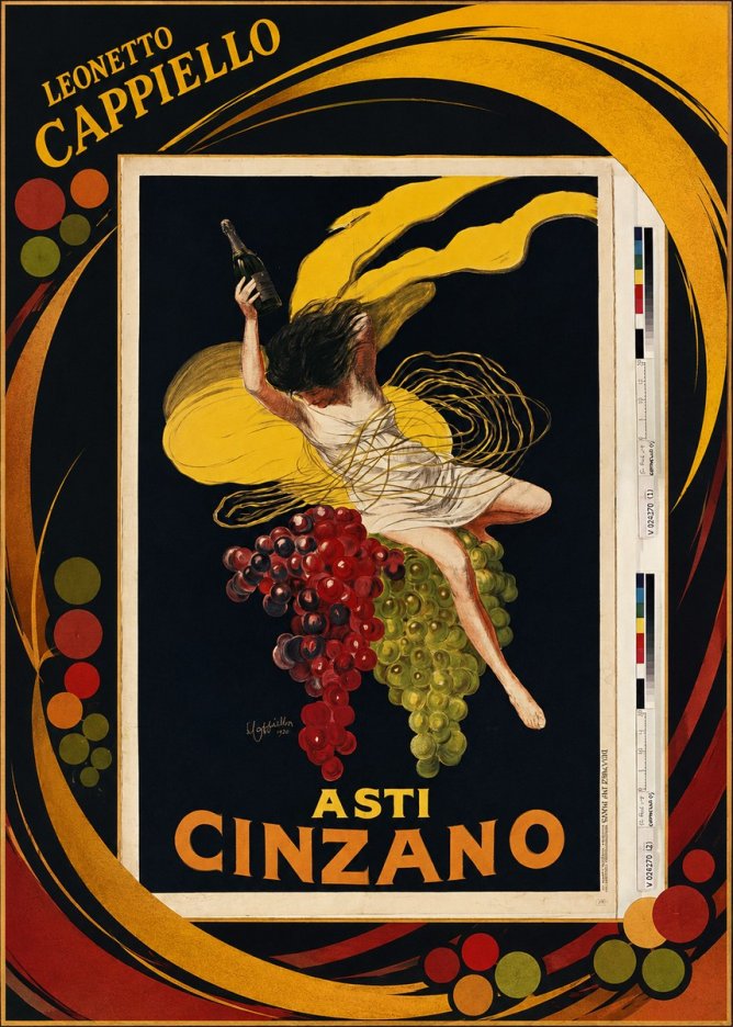 Leonetto Cappiello Asti Cinzano I No4 - Poszter