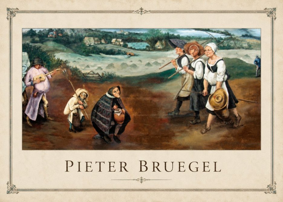 Pieter Bruegel Flemish Peasant Scene No1 - Poszter
