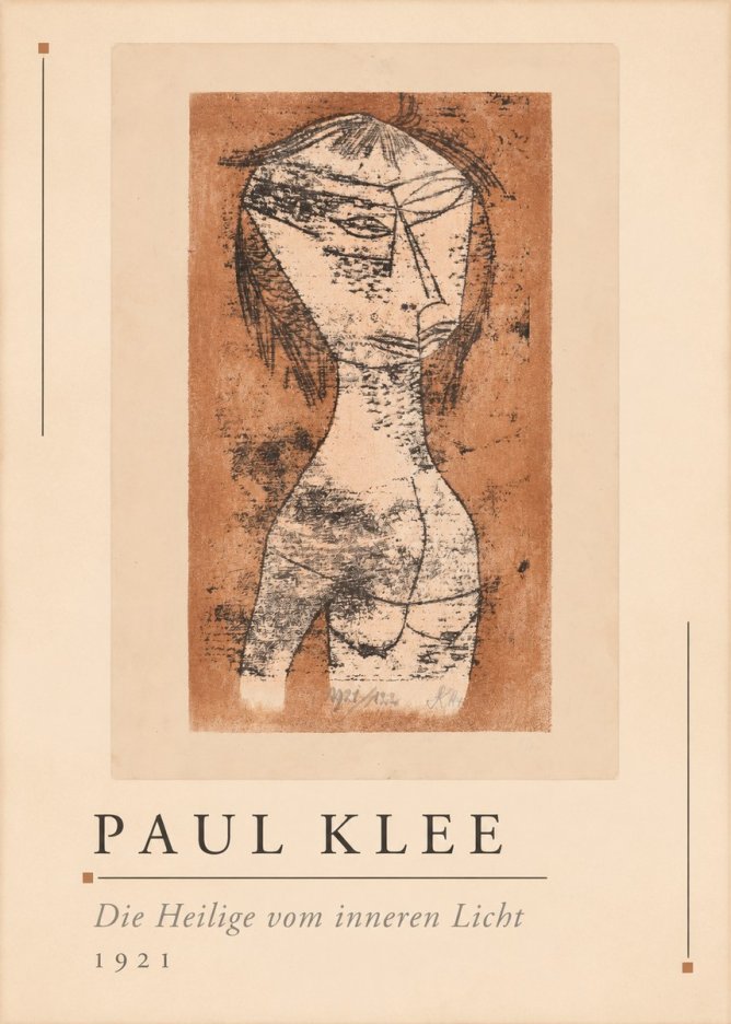 Paul Klee Die Heilige Vom Inneren Licht I No1 - Poszter