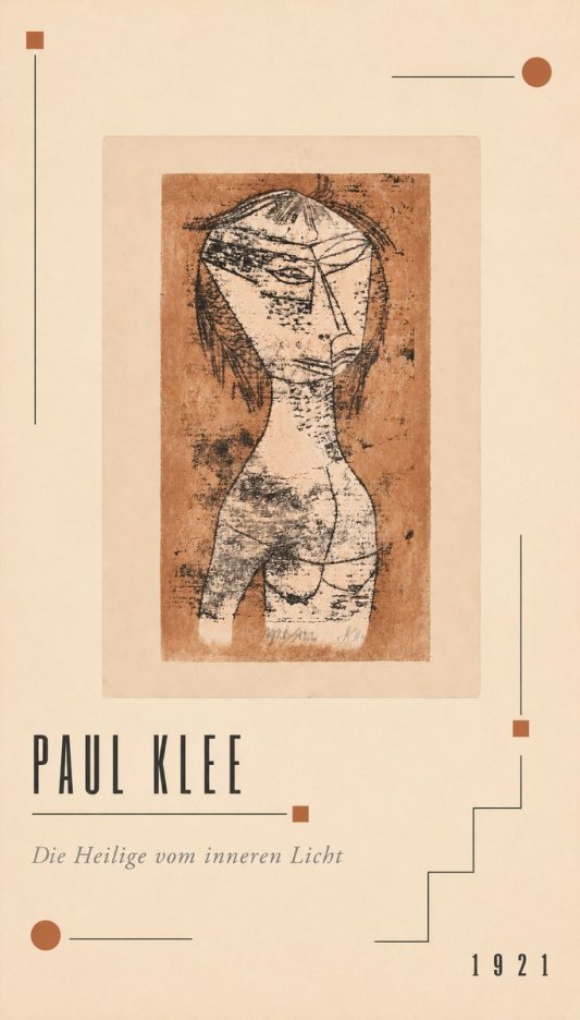 Paul Klee Die Heilige Vom Inneren Licht I No2 - Poszter