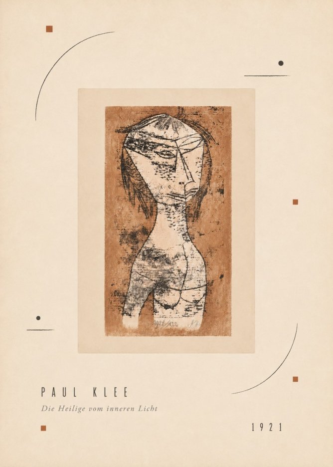 Paul Klee Die Heilige Vom Inneren Licht I No3 - Poszter