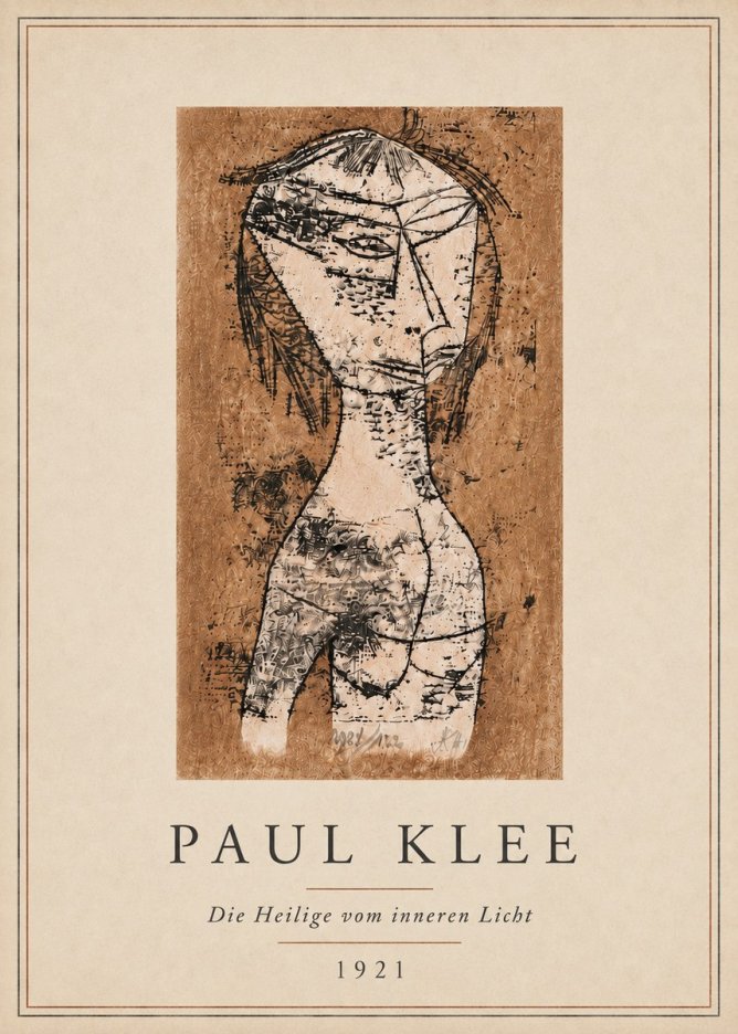 Paul Klee Die Heilige Vom Inneren Licht I No5 - Poszter
