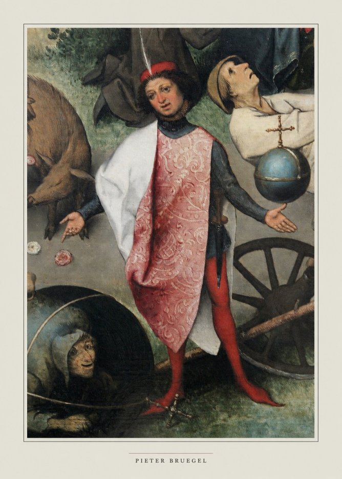 Pieter Bruegel Netherlandish Proverbs II No6 - Poszter