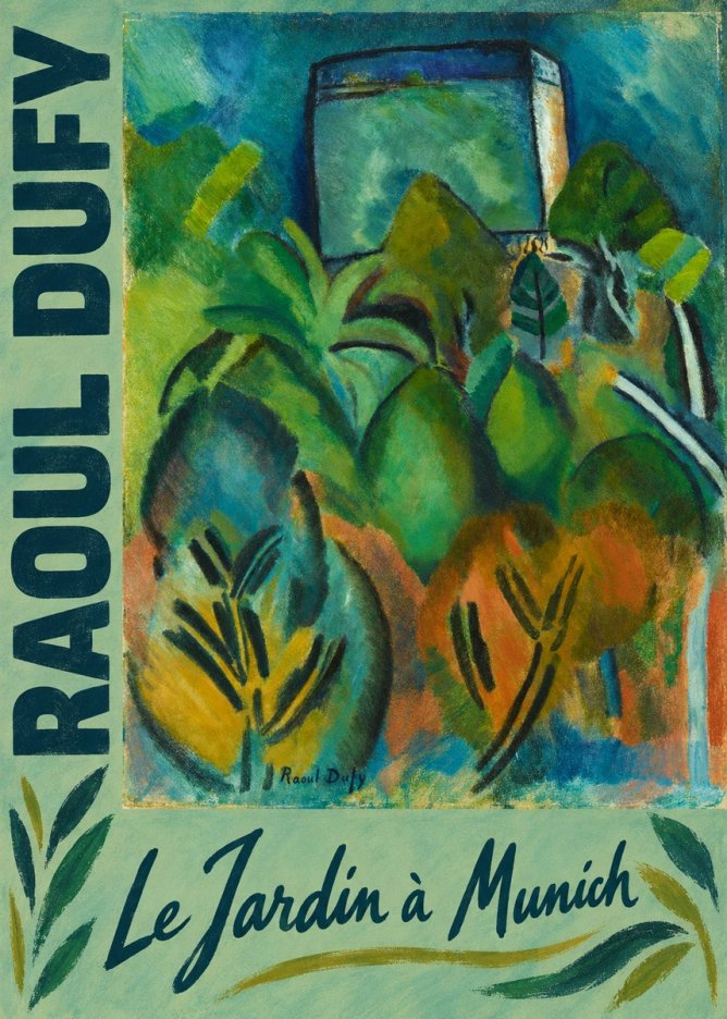 Raoul Dufy Le Jardin À Munich No2 - Poszter
