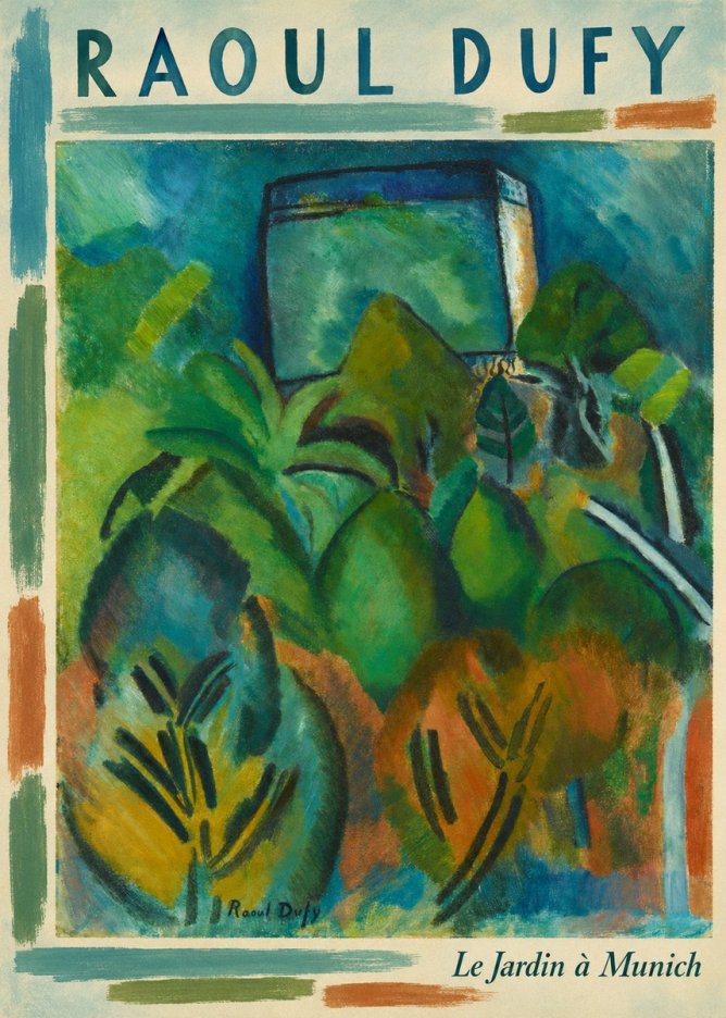 Raoul Dufy Le Jardin À Munich No5 - Poszter