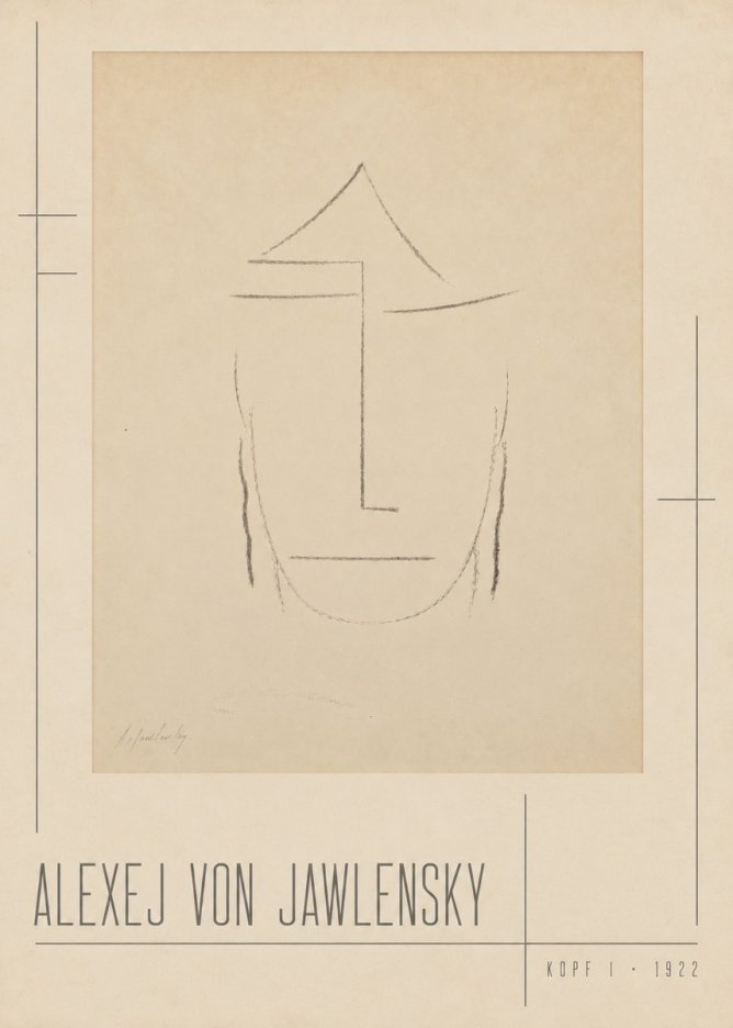 Alexej von Jawlensky Kopf I No2 - Poszter