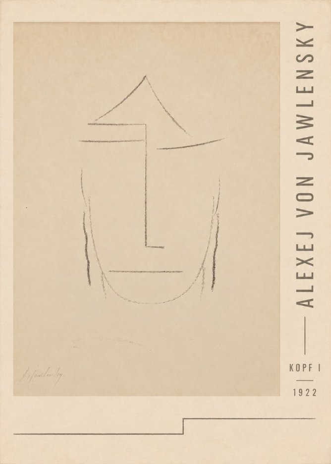 Alexej von Jawlensky Kopf I No3 - Poszter