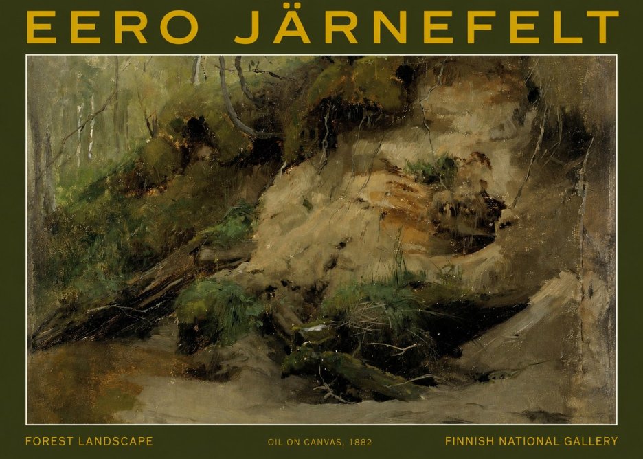 Eero Järnefelt Forest Landscape I No2 - Poszter