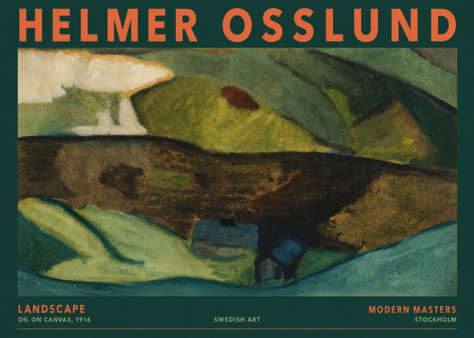 Helmer Osslund Landscape No2 - Poszter