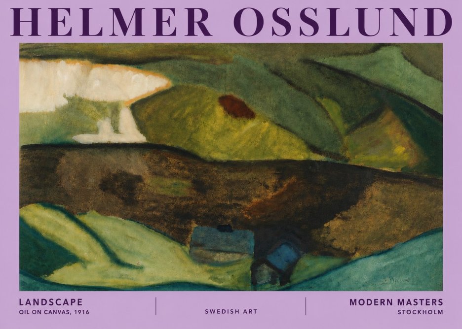 Helmer Osslund Landscape No5 - Poszter