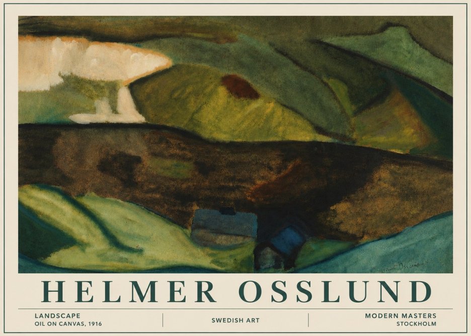 Helmer Osslund Landscape No6 - Poszter
