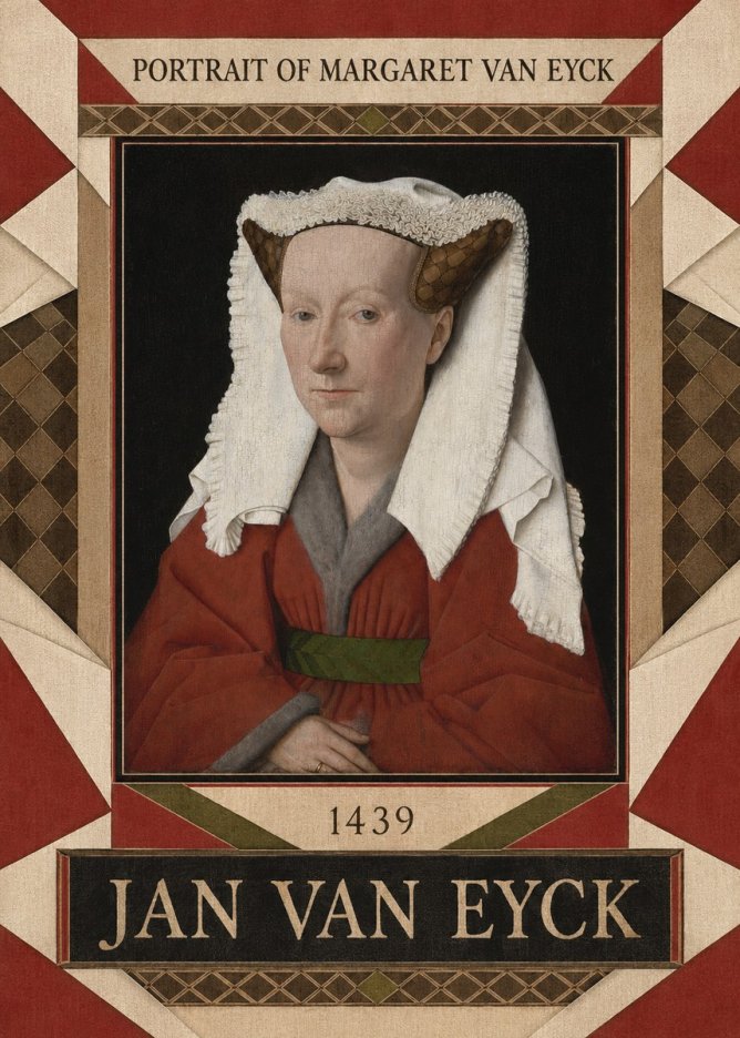 Jan van Eyck Portrait of Margaret Van Eyck I No4 - Poszter