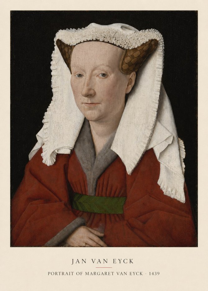 Jan van Eyck Portrait of Margaret Van Eyck I No5 - Poszter