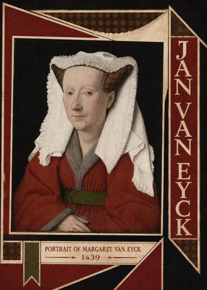 Jan van Eyck Portrait of Margaret Van Eyck I No6 - Poszter