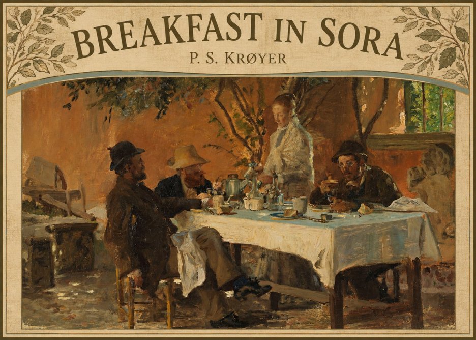 P.S. Krøyer Breakfast in Sora No5 - Poszter