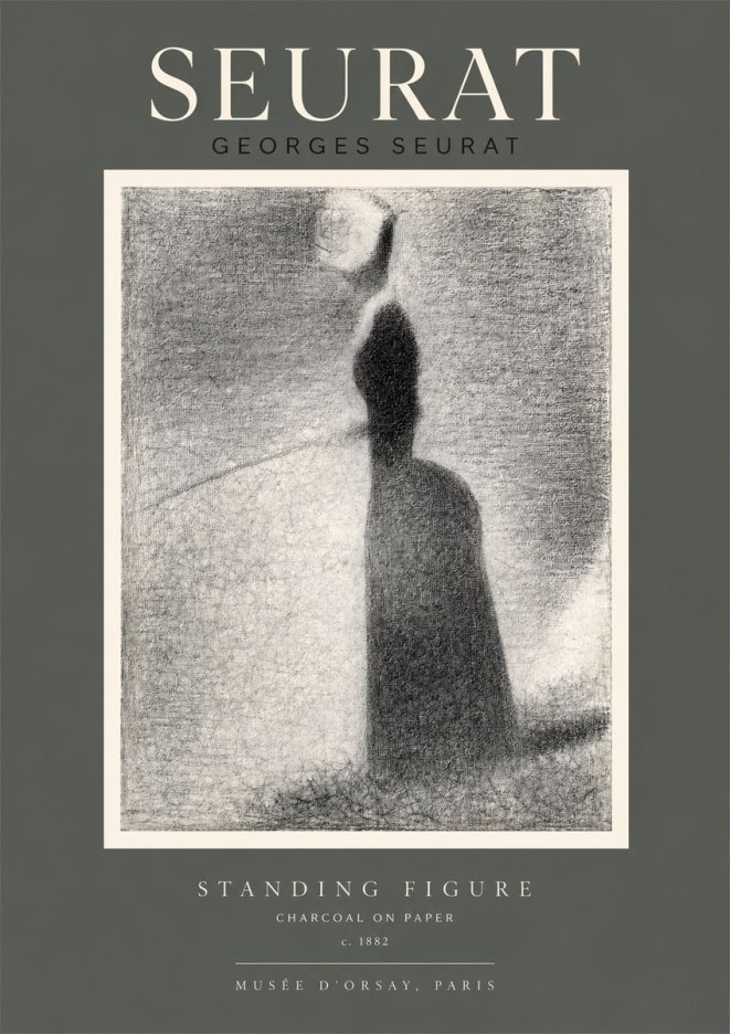 Seurat Standing Figure No2 - Poszter