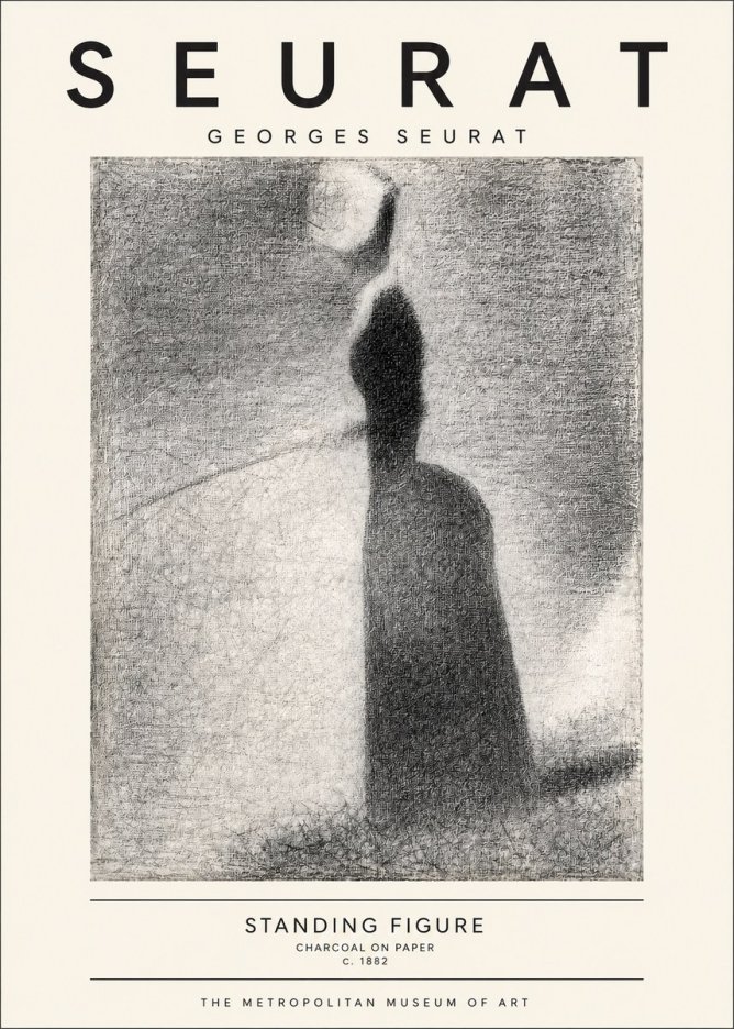 Seurat Standing Figure No3 - Poszter