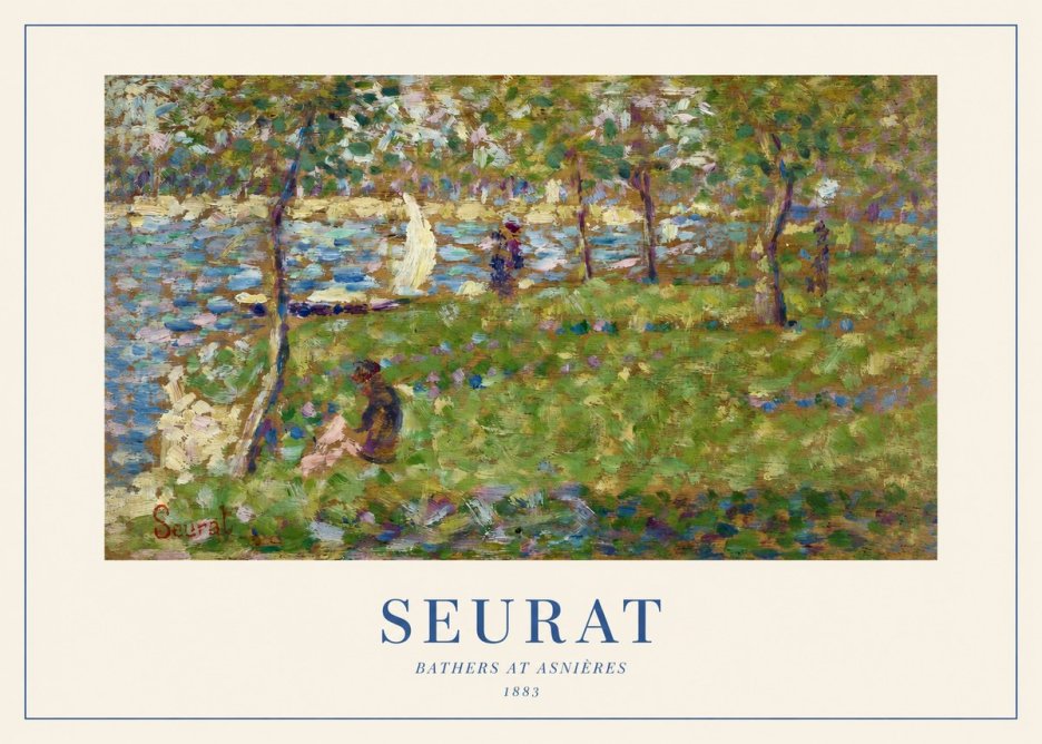 Seurat Bathers at Asnières I No1 - Poszter
