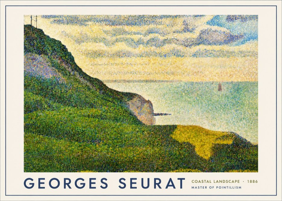 Seurat Coastal Landscape, 1886 No4 - Poszter