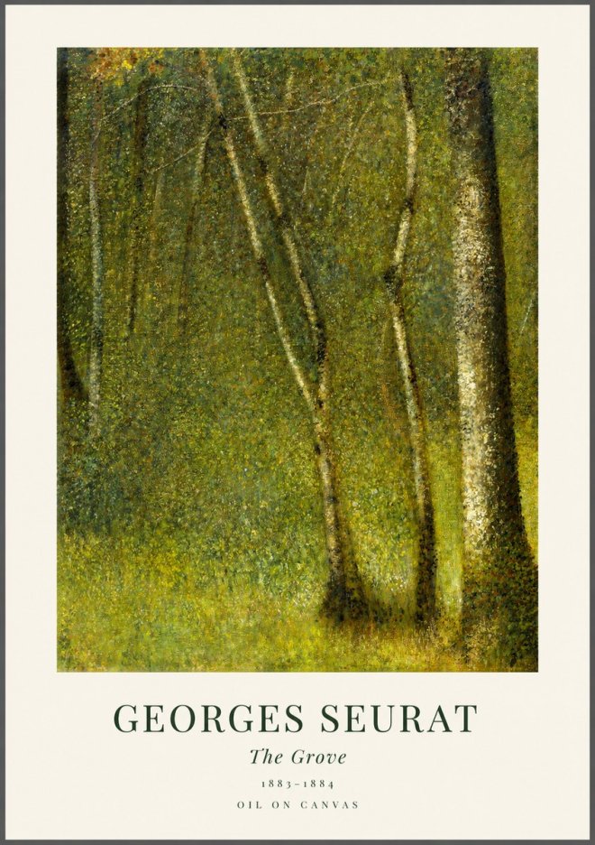 Seurat The Grove No1 - Poszter