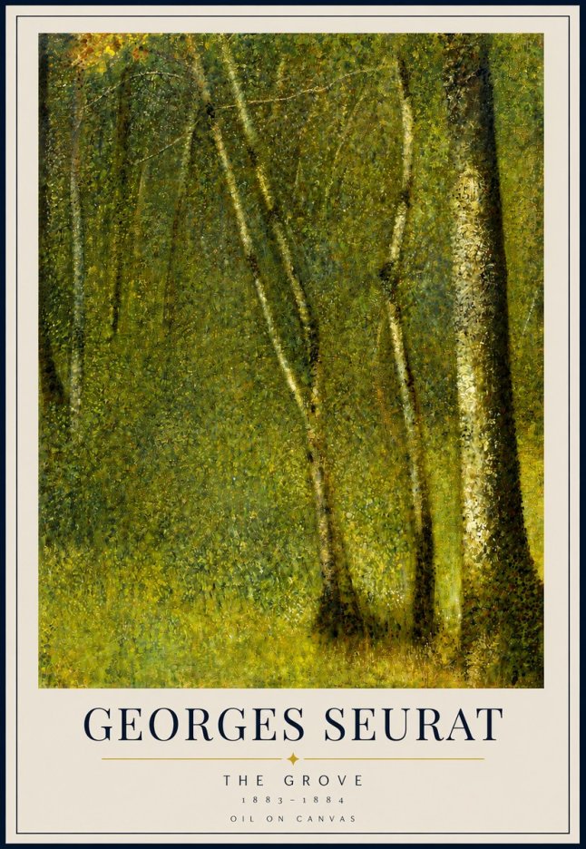 Seurat The Grove No3 - Poszter