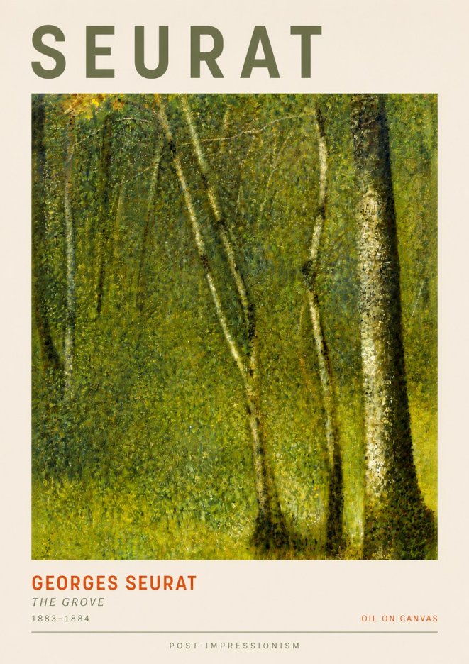 Seurat The Grove No5 - Poszter