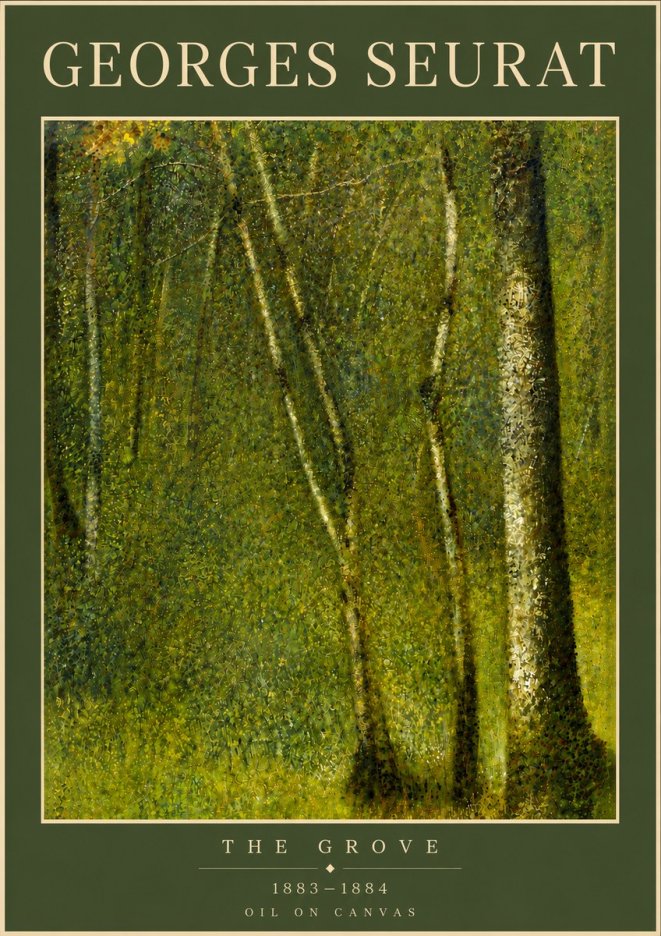 Seurat The Grove No6 - Poszter