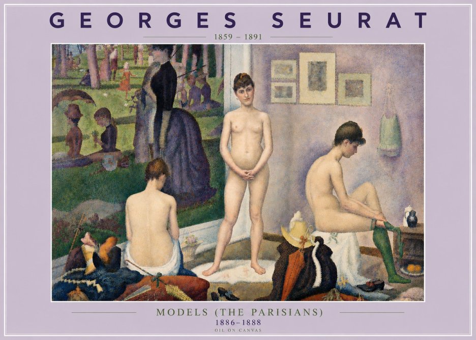 Seurat Models (the Parisians) No4 - Poszter