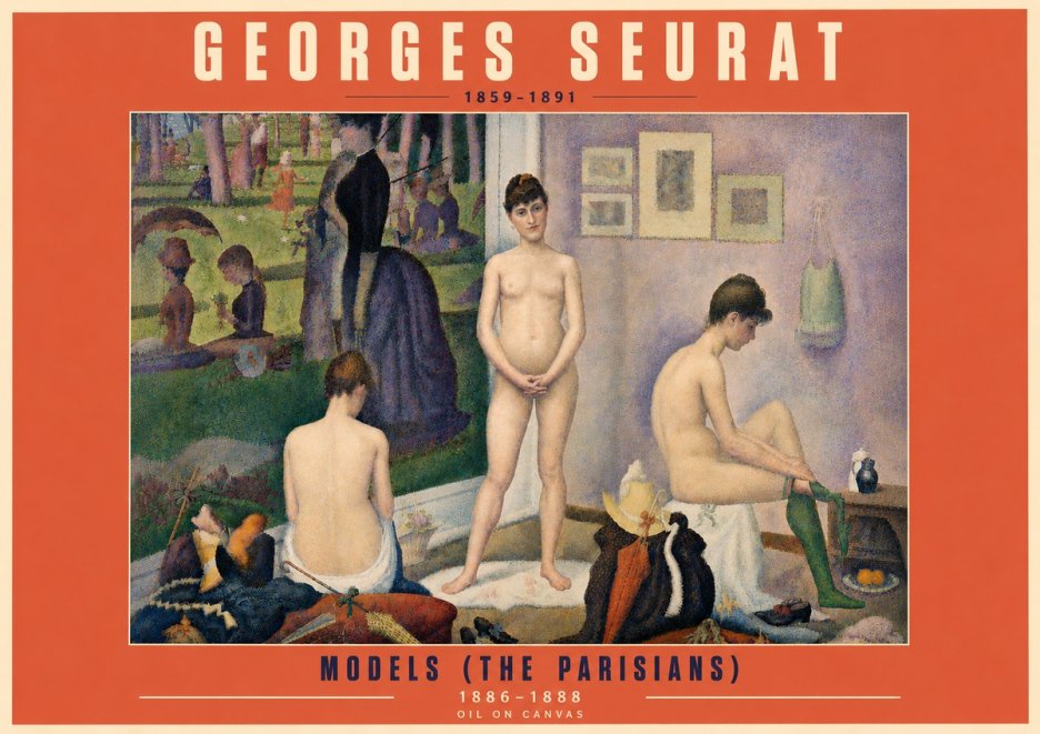 Seurat Models (the Parisians) No5 - Poszter