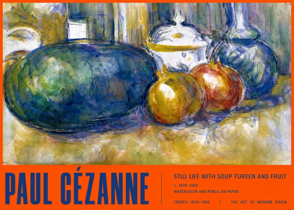 Paul Cézanne Still Life with Apples and Vessels No3 - Poszter