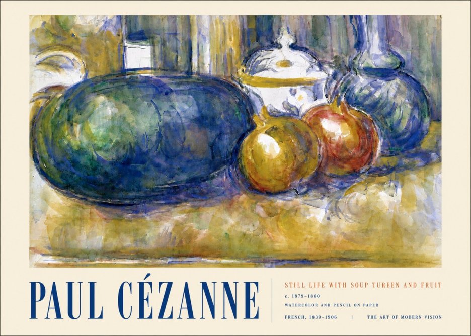 Paul Cézanne Still Life with Apples and Vessels No4 - Poszter