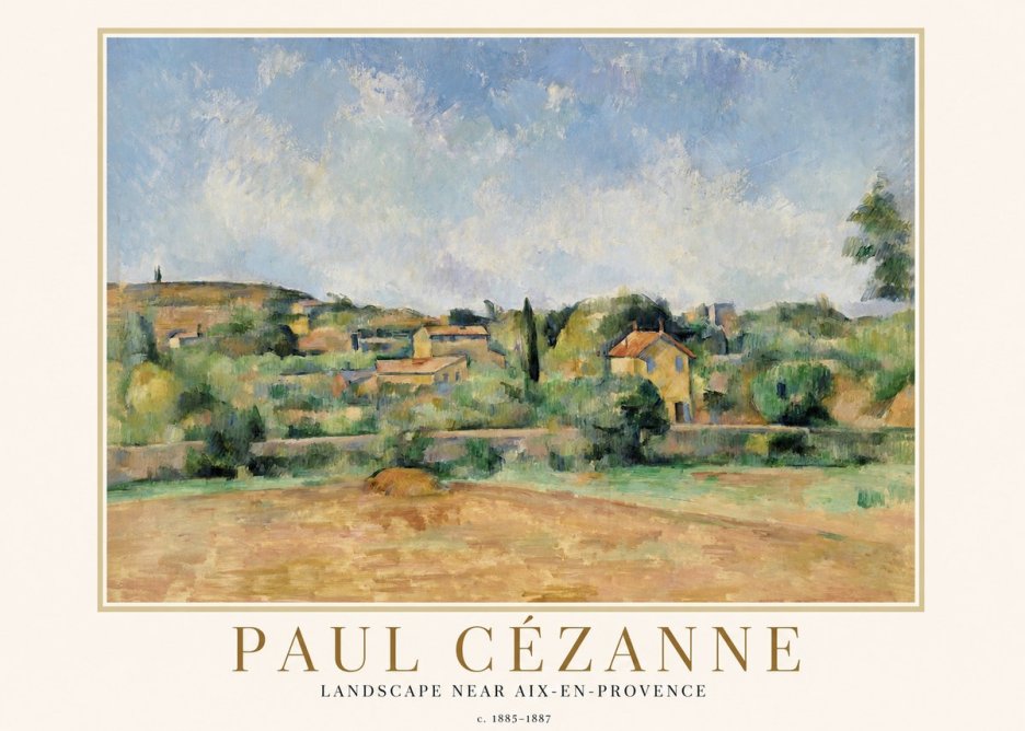 Paul Cézanne Landscape Near Aix-en-provence I No1 - Poszter