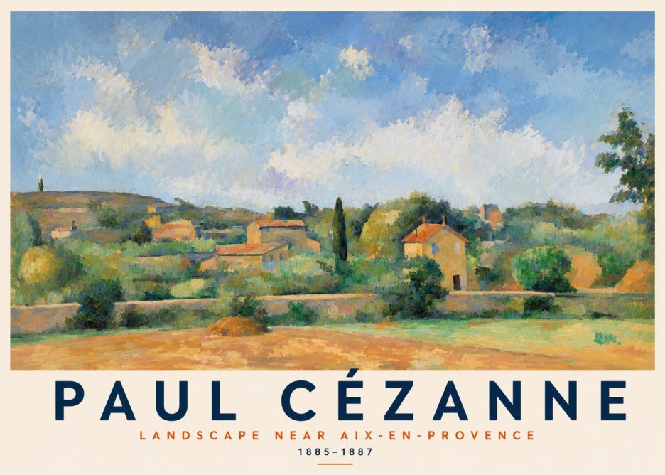 Paul Cézanne Landscape Near Aix-en-provence I No2 - Poszter