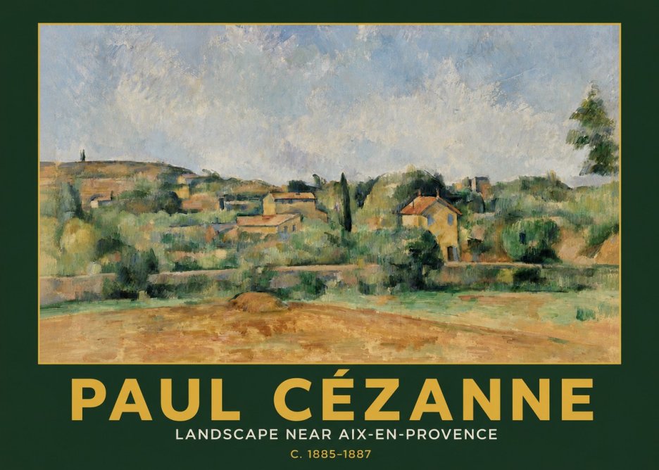 Paul Cézanne Landscape Near Aix-en-provence I No3 - Poszter