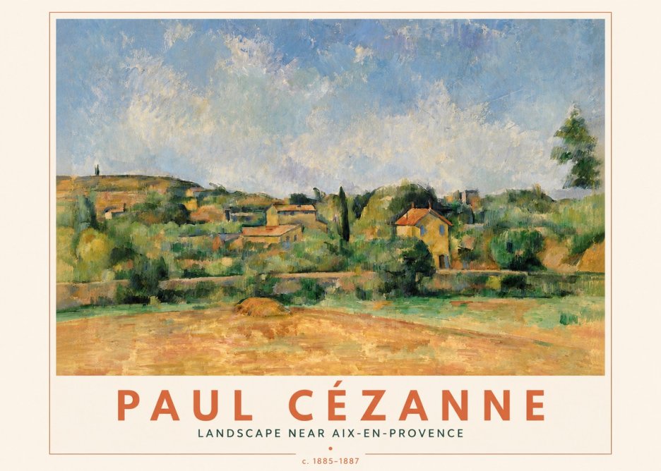 Paul Cézanne Landscape Near Aix-en-provence I No4 - Poszter