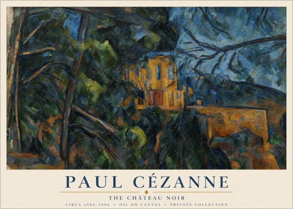 Paul Cézanne The Château Noir No1 - Poszter