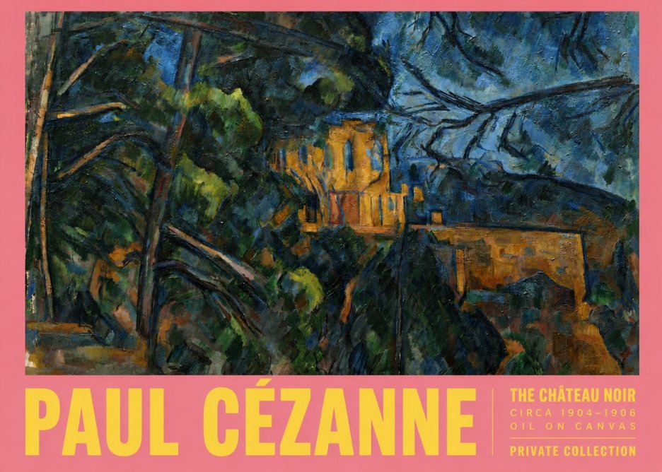Paul Cézanne The Château Noir No3 - Poszter