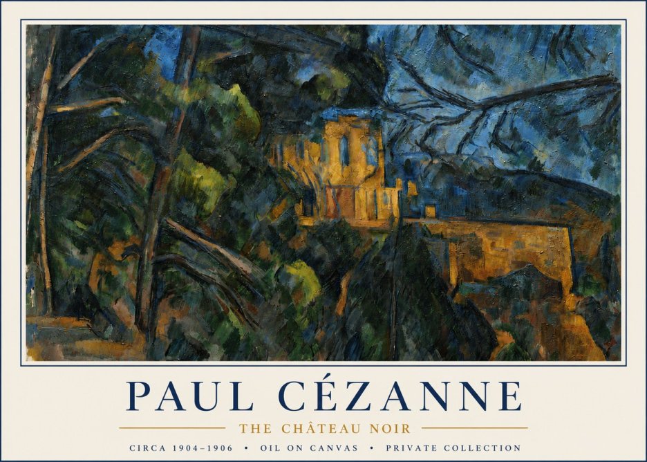 Paul Cézanne The Château Noir No4 - Poszter