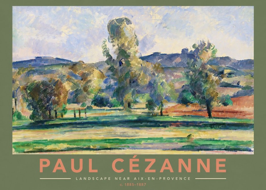 Paul Cézanne Landscape Near Aix-en-provence II No2 - Poszter
