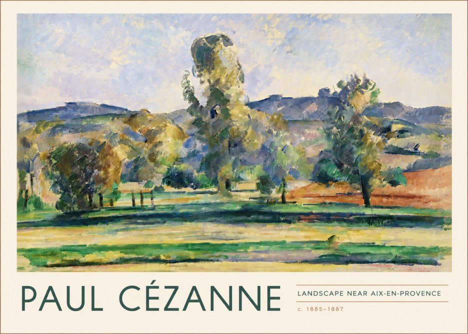 Paul Cézanne Landscape Near Aix-en-provence II No4 - Poszter