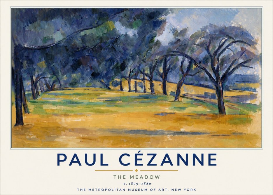Paul Cézanne The Meadow No4 - Poszter