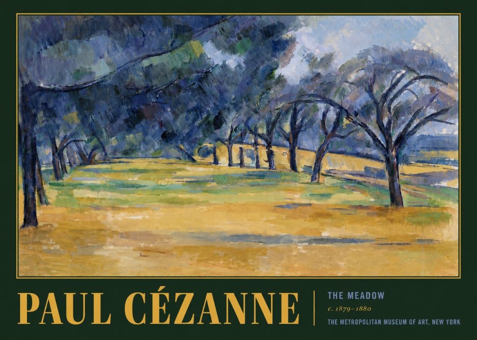 Paul Cézanne The Meadow No6 - Poszter