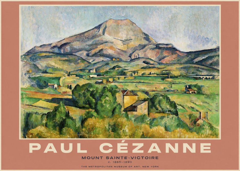 Paul Cézanne Mount Sainte-victoire No4 - Poszter